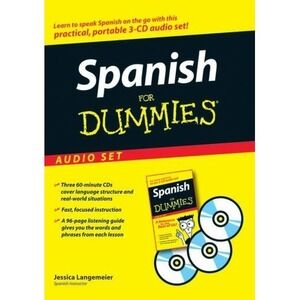 Spanish for Dummies Audio Set by Jessica Langemeier (2007, Compact Disc)